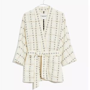 NWT Madewell Jacquard Wrap Jacket